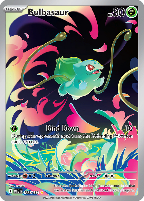 Bulbasaur 133/132 - Mega Evolution - Illustration Rare