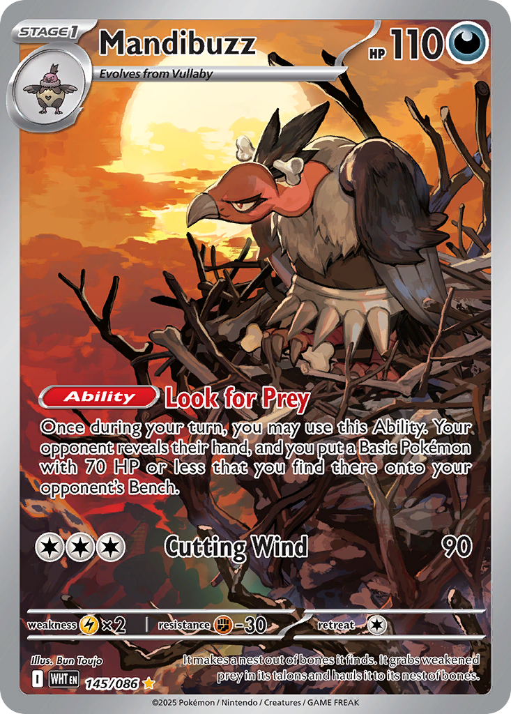 Mandibuzz 145/086 - White Flare - Illustration Rare