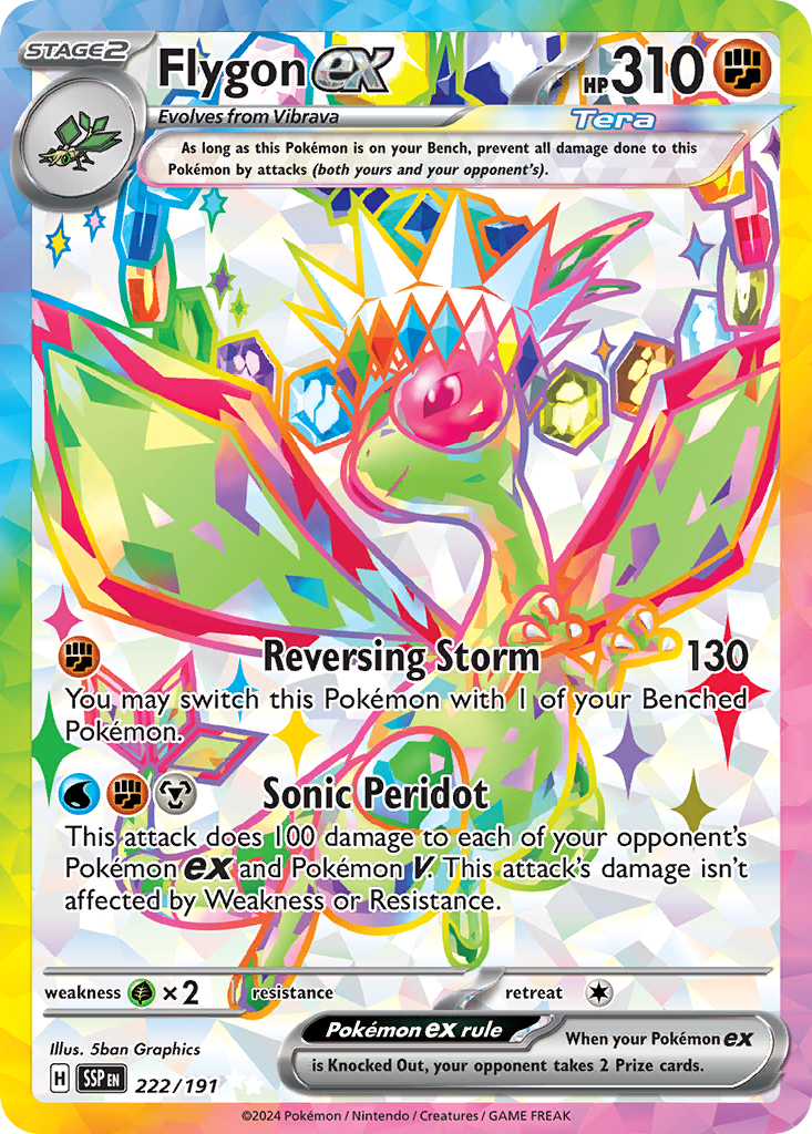 Flygon ex 222/191 - Surging Sparks - Ultra Rare