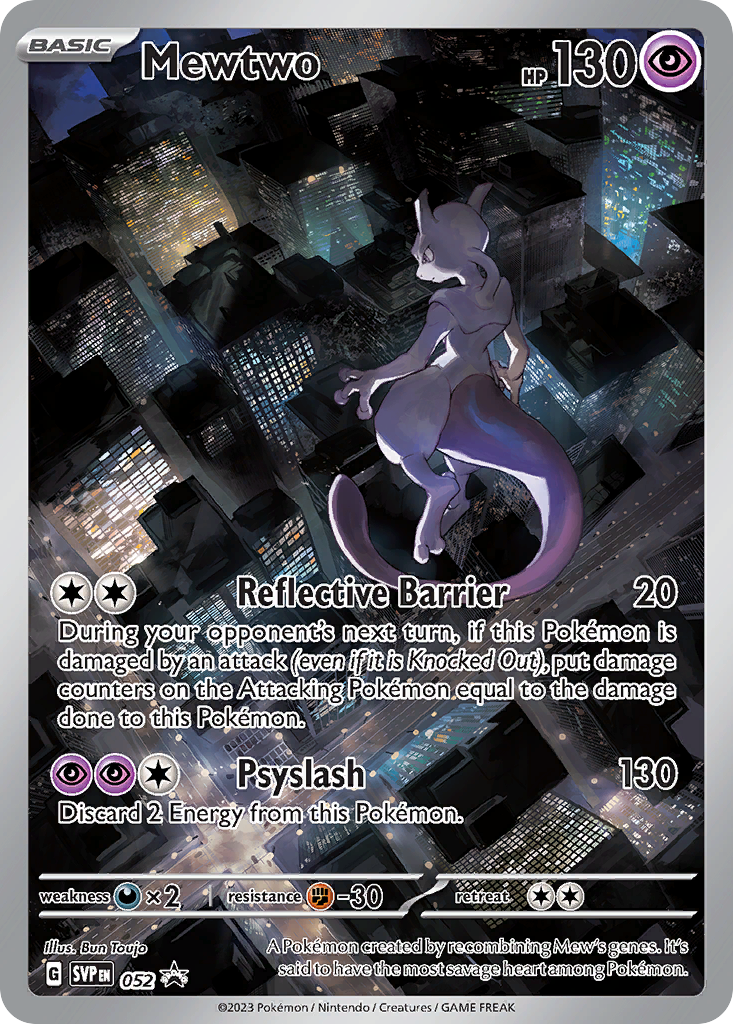 Mewtwo 052 - Scarlet & Violet Black Star Promos