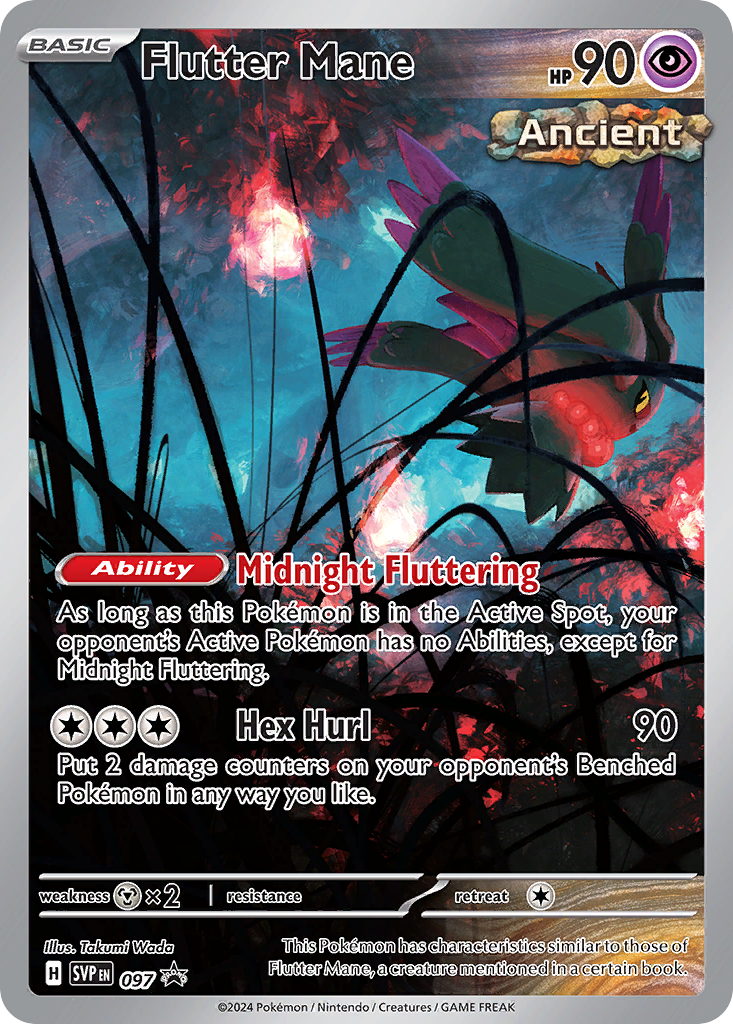Flutter Mane 097 - Scarlet & Violet Black Star Promos