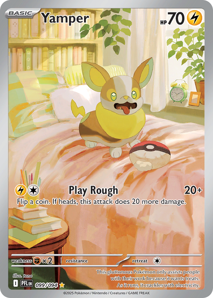 Yamper 099/094 - Phantasmal Flames - Illustration Rare