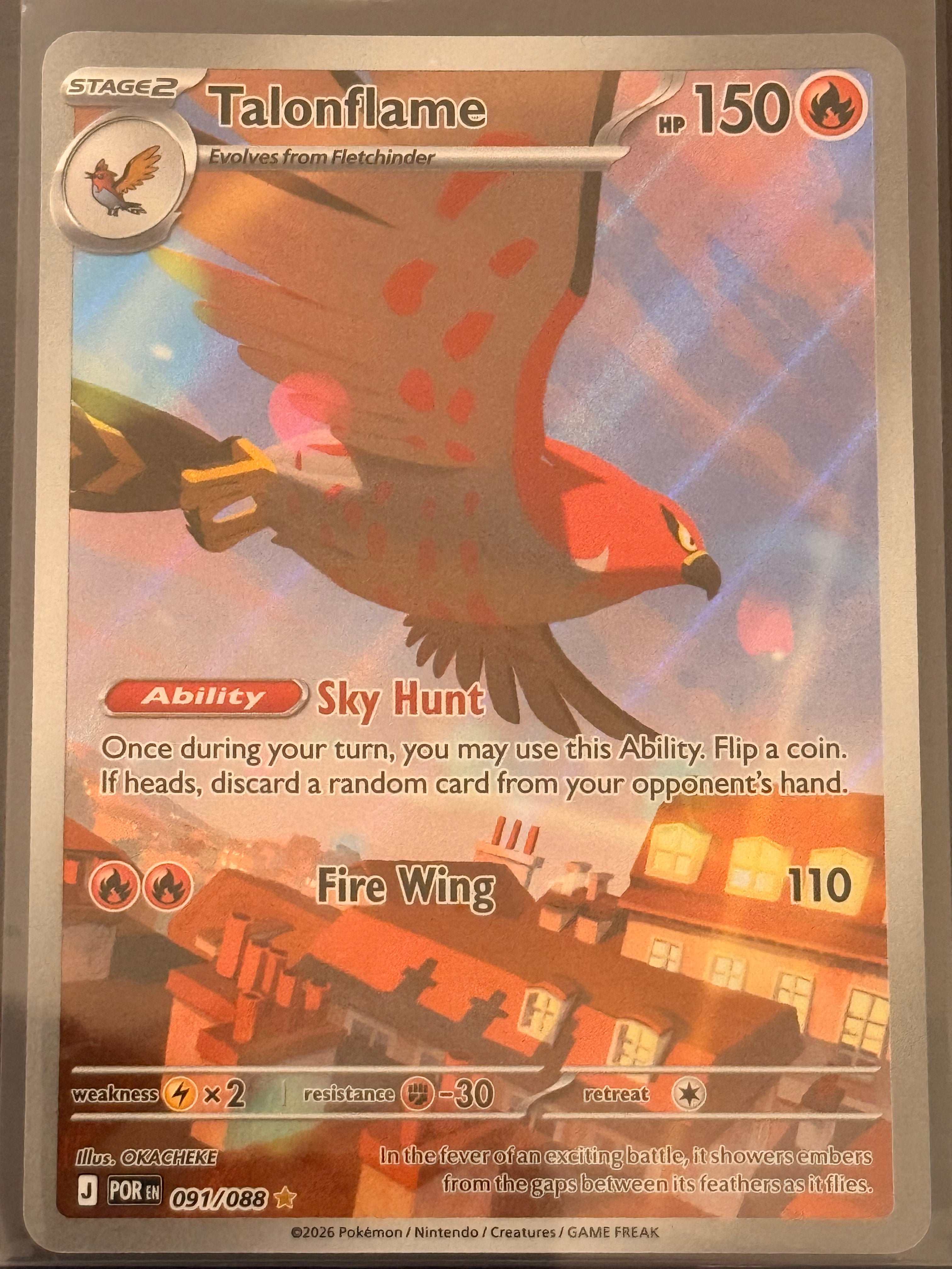 Talonflame #091/088 Illustration Rare Perfect Order