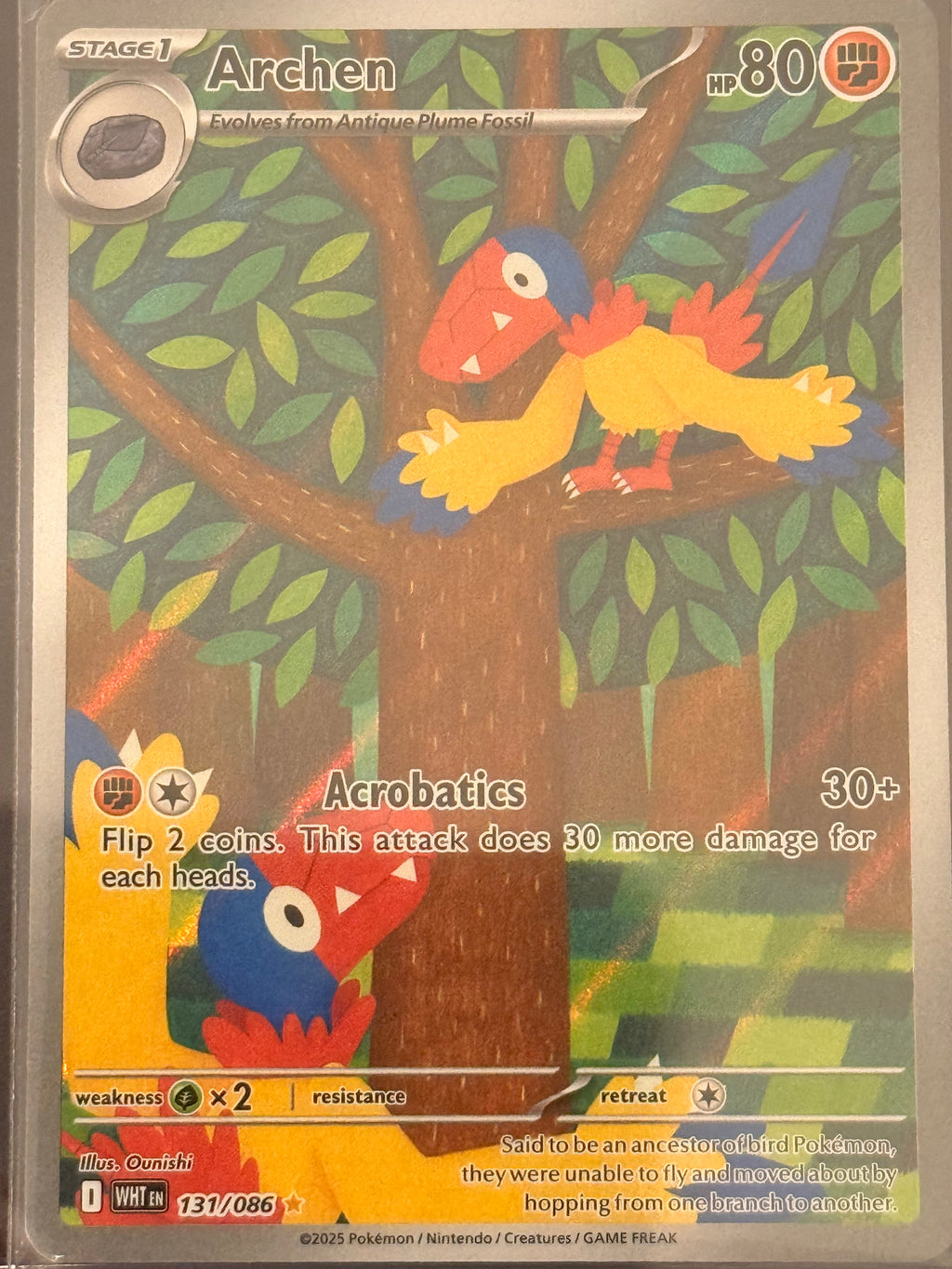 Archen #131/086 Illustration Rare White Flare