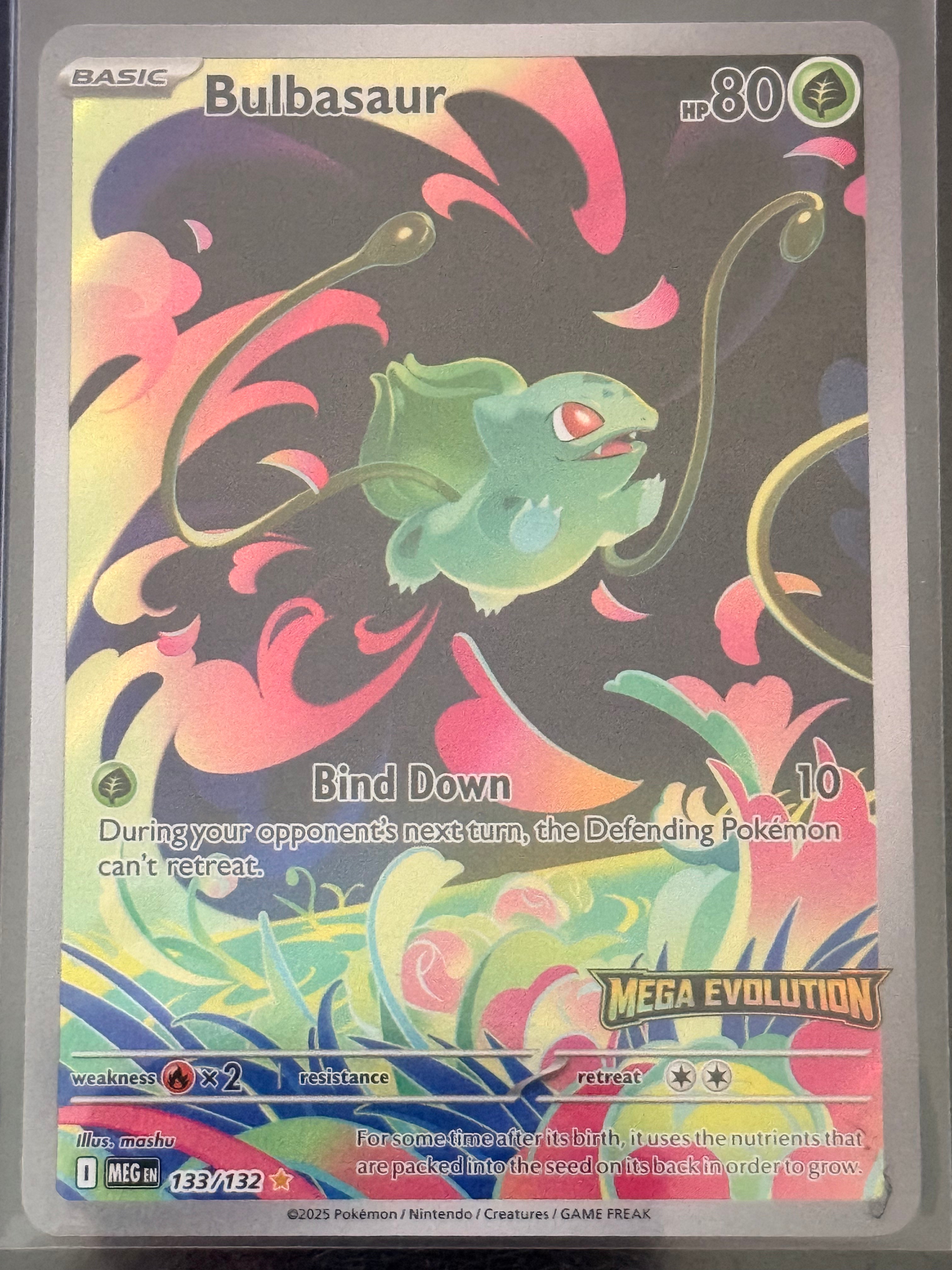 Bulbasaur #133/132 Mega Evolution STAMPED