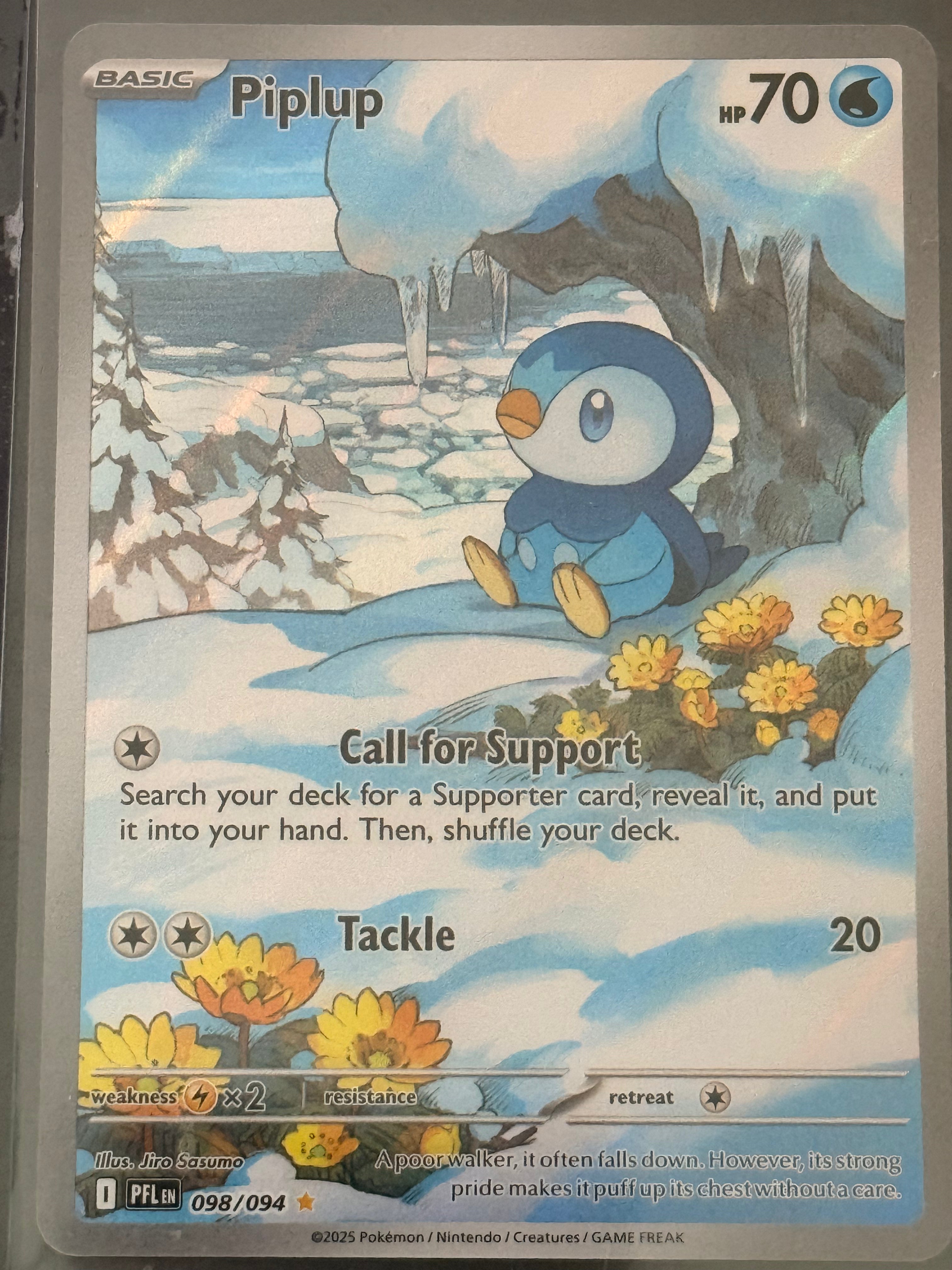 Piplup #098/094 Illustration Rare Phantasmal Flames