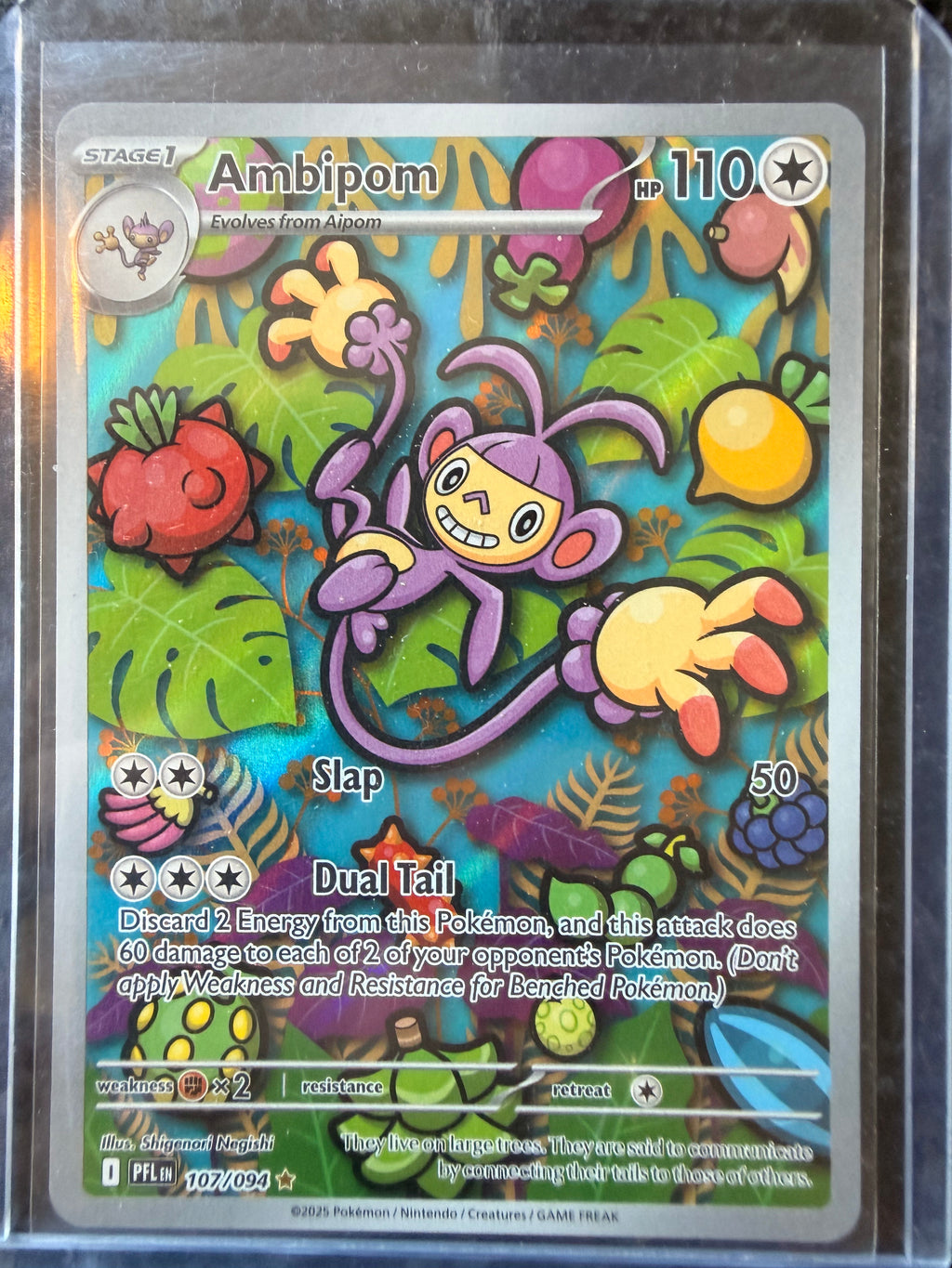 Ambipom #107/094 Illustration Rare Phantasmal Flames