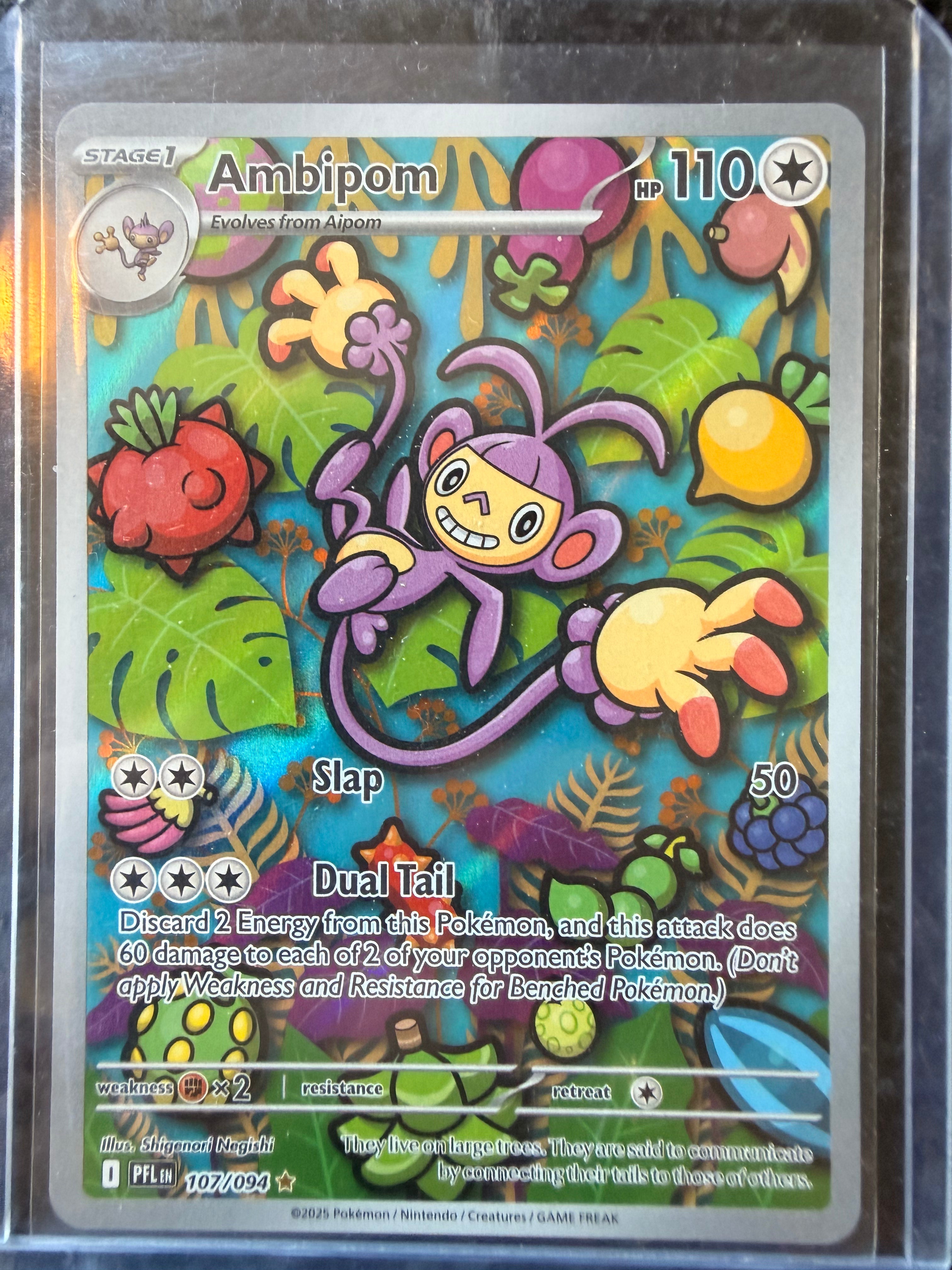 Ambipom #107/094 Illustration Rare Phantasmal Flames