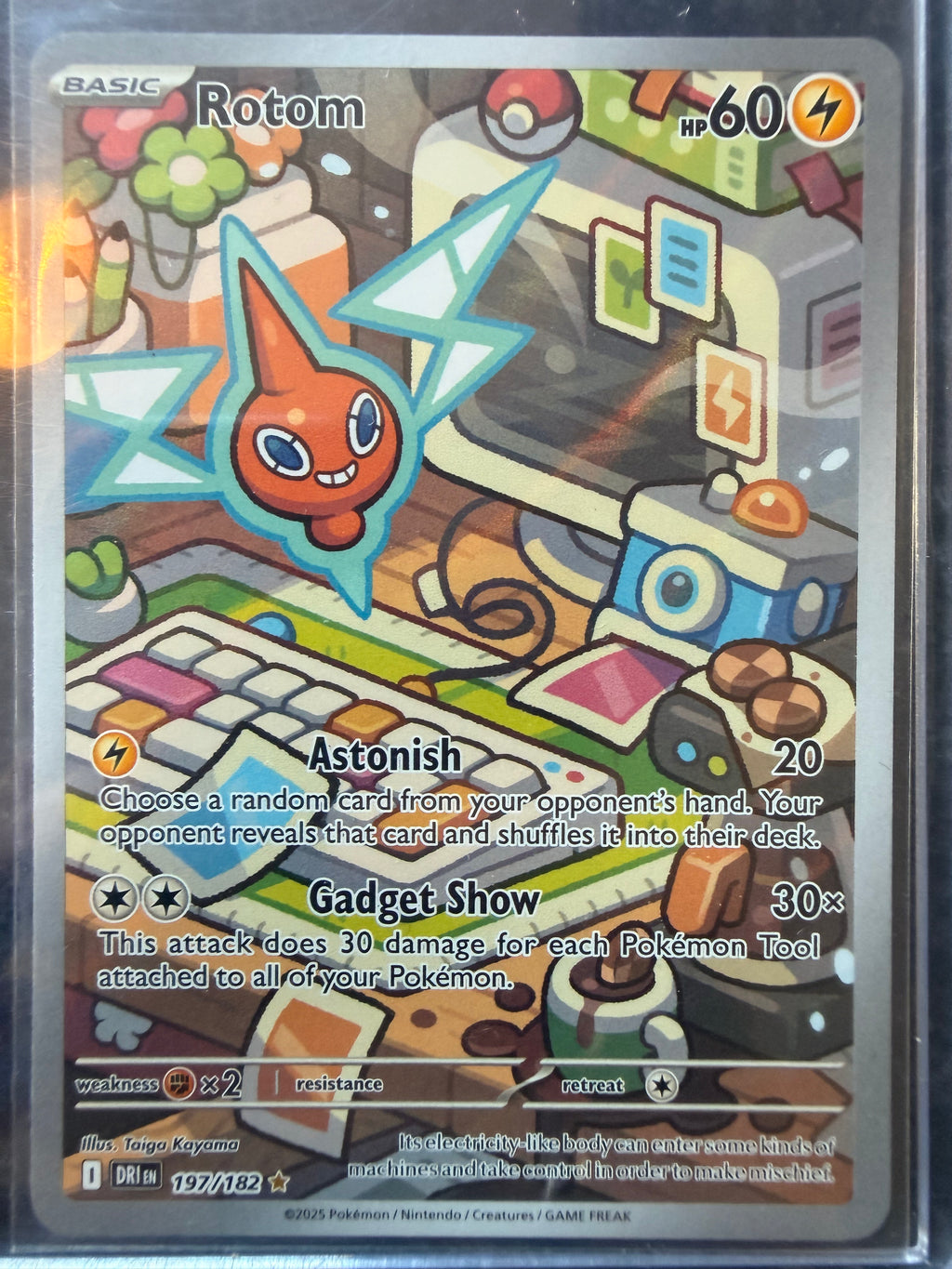 Rotom #197/182 Illustration Rare Destined Rivals