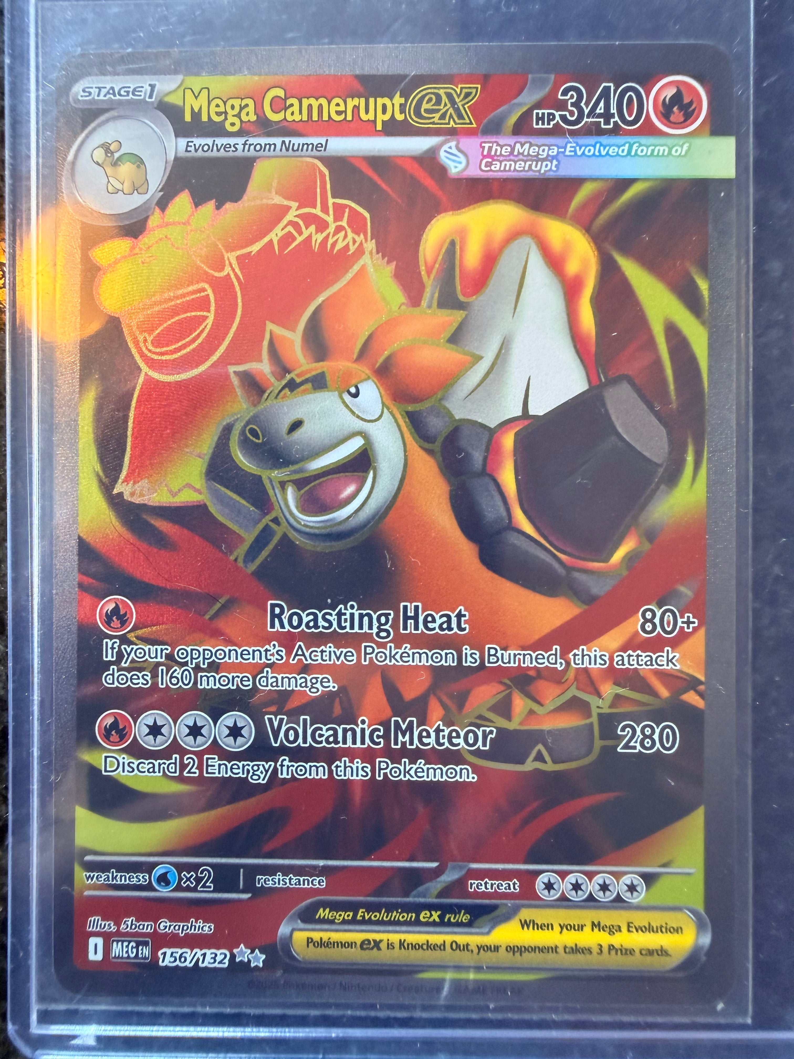 Mega Camerupt ex #156/132 Ultra Rare Mega Evolution
