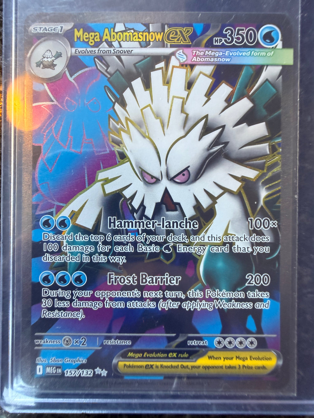 Mega Abomasnow ex #157/132 Ultra Rare Mega Evolution