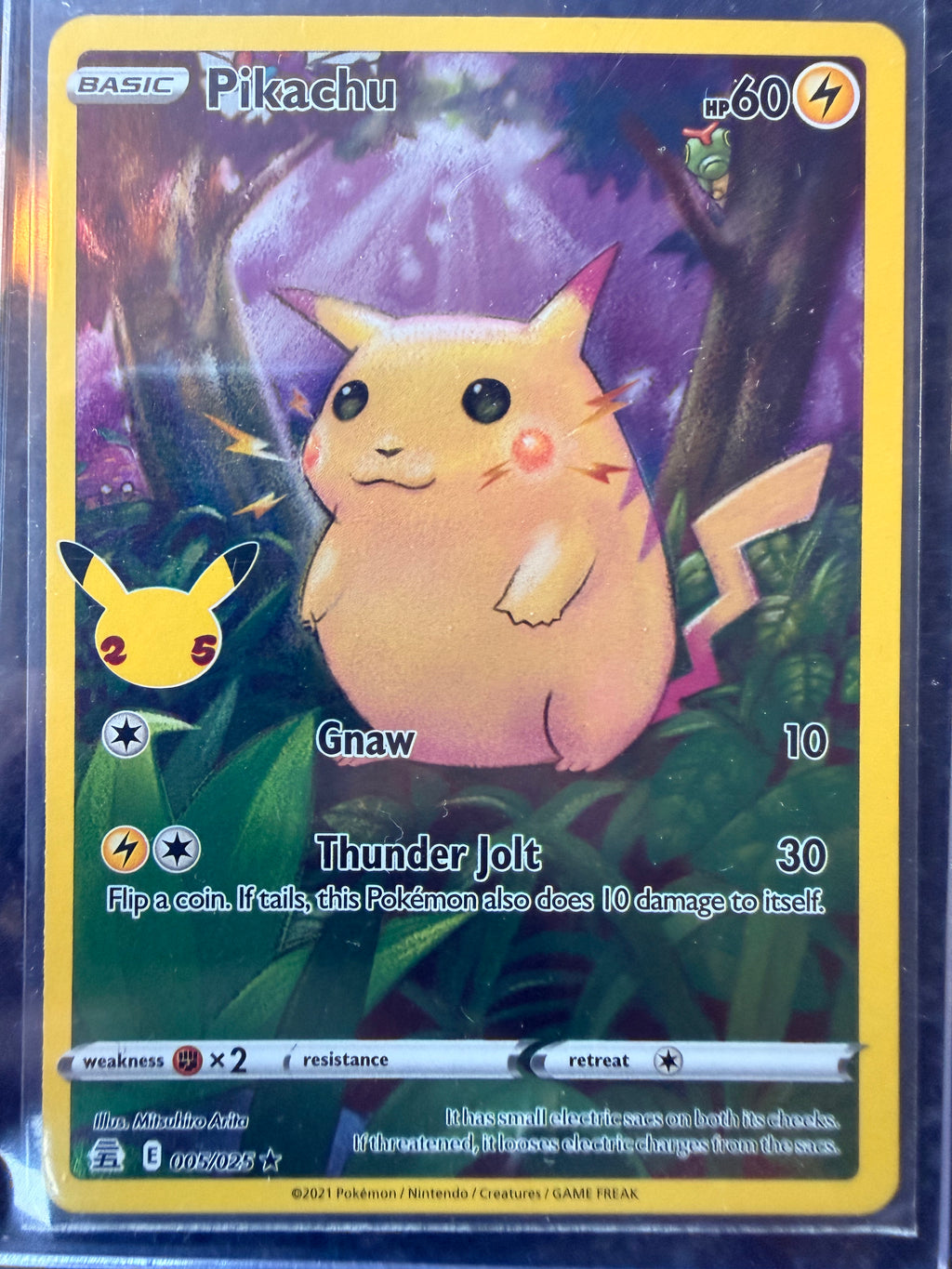 Pikachu #005/025 Holo Rare Celebrations