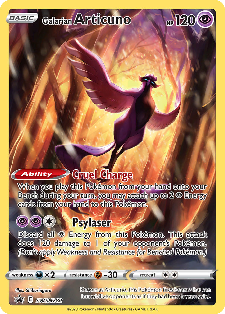 Galarian Articuno SWSH282 - SWSH Black Star Promos