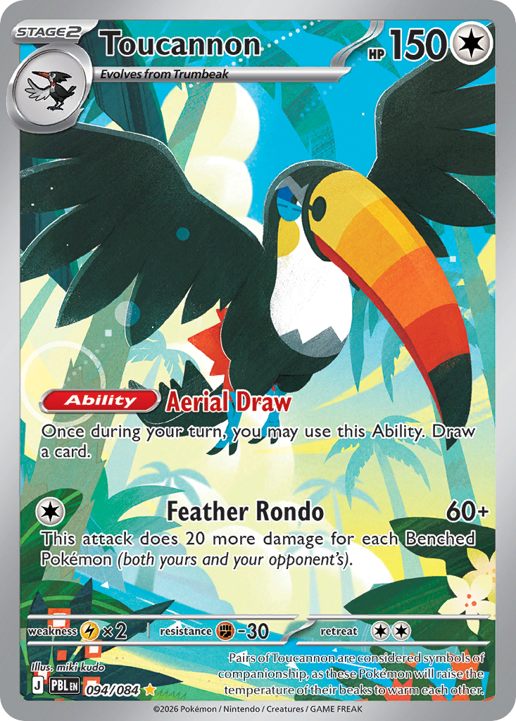 Toucannon 094/084 - Pitch Black - Illustration Rare