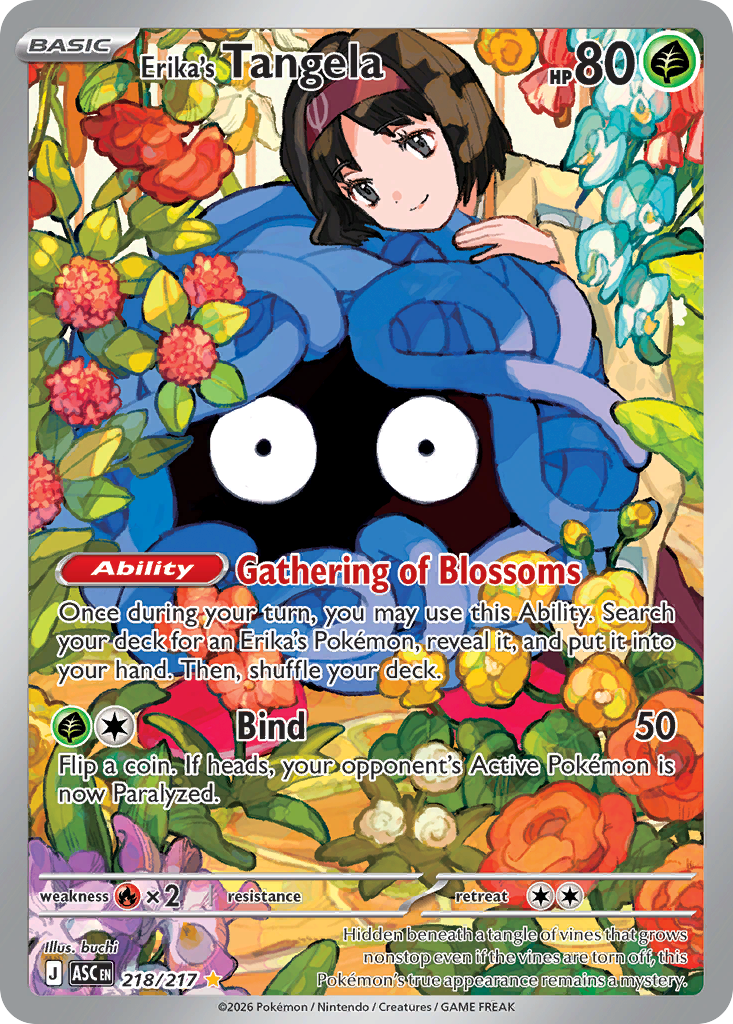 Erika's Tangela 218/217 - Ascended Heroes - Illustration Rare