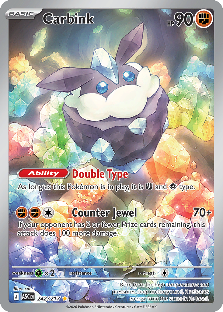Carbink 242/217 - Ascended Heroes - Illustration Rare